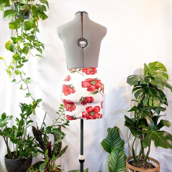 Wet Seal Floral High Waist Mini Pencil Skirt, Size S - Picture 7 of 9